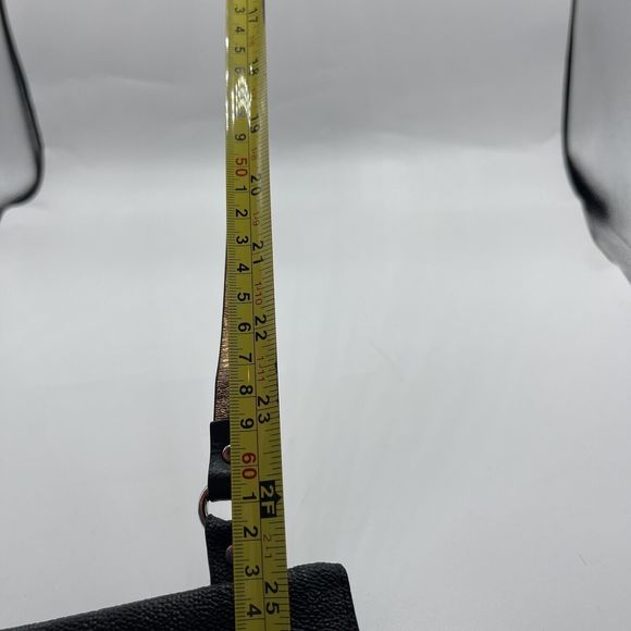 Michael Kors MK Signature Logo Belt Bag Pouch Fanny Pack Black‎ Faux Leather - Picture 11 of 12